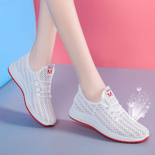 Women Summer Running Shoes - Slip on Sneakers - Breathable Sport Athletic Footwear (2U41)