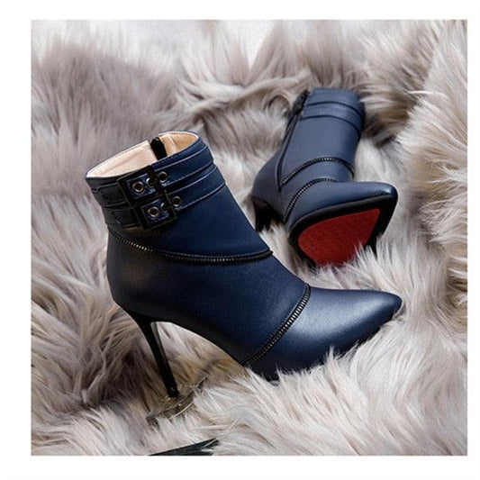Beautiful Trending Women Winter High Heel Boots - Ankle Casual Vintage Boots (BB1)(BB2)(WO4)(CD)(F38)(F36)(F107)(F42)