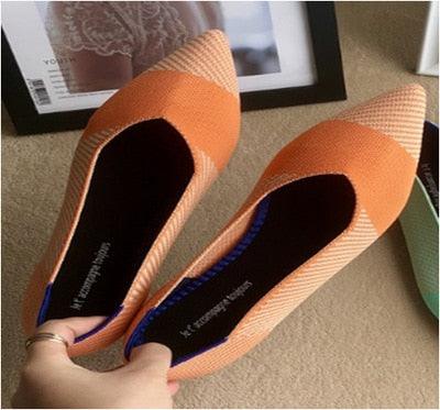 Trending Women Flat Shoes - Loafers Casual Ladies Pointed Toe Shoes (FS)(SH1)(CD)