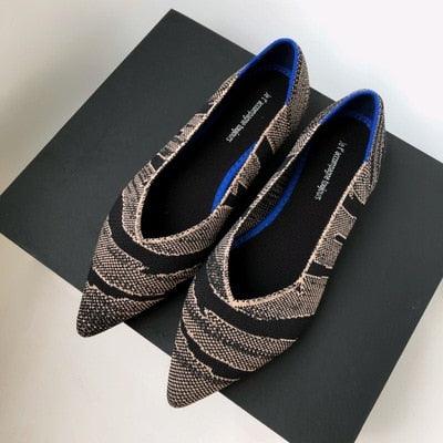 Trending Women Flat Shoes - Loafers Casual Ladies Pointed Toe Shoes (FS)(SH1)(CD)