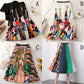 Amazing Women's Cartoon Print Pleated Skirt - High Waist Slim Skirts - Young Girl Summer Clothes (3U22)