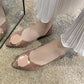 Women's Elegant Flats Office Ladies Comfortable Shoes - Loafers Metal Decoration Slip On Shoes (2U40)