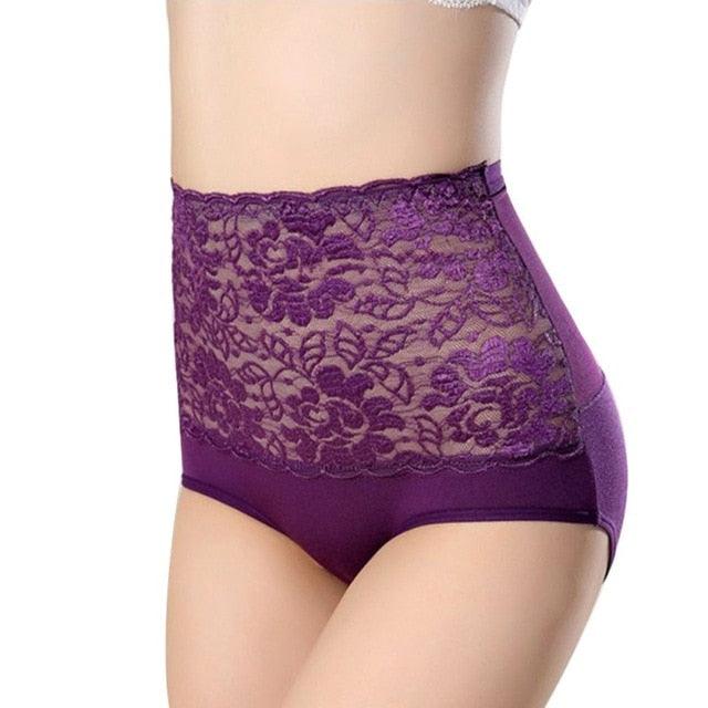 Gorgeous Women's High-Rise Briefs Fashion Lace Sexy Hollow Out Panties (1U28)