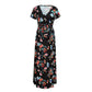 Women's Maternity Long Dress - Floral Printed V Neck Summer Pregnancy Dresses For Pregnant Women (Z7)(1Z1)(2Z1)(4Z1)(5Z1)(7Z1)