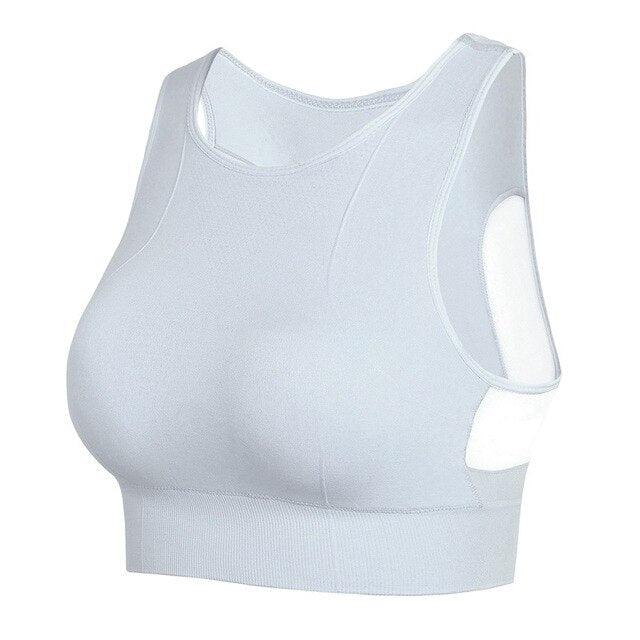 Women's Seamless High Impact Sports Bra - Removable Cups - High Support Workout Yoga Bra (BAP)(F24)