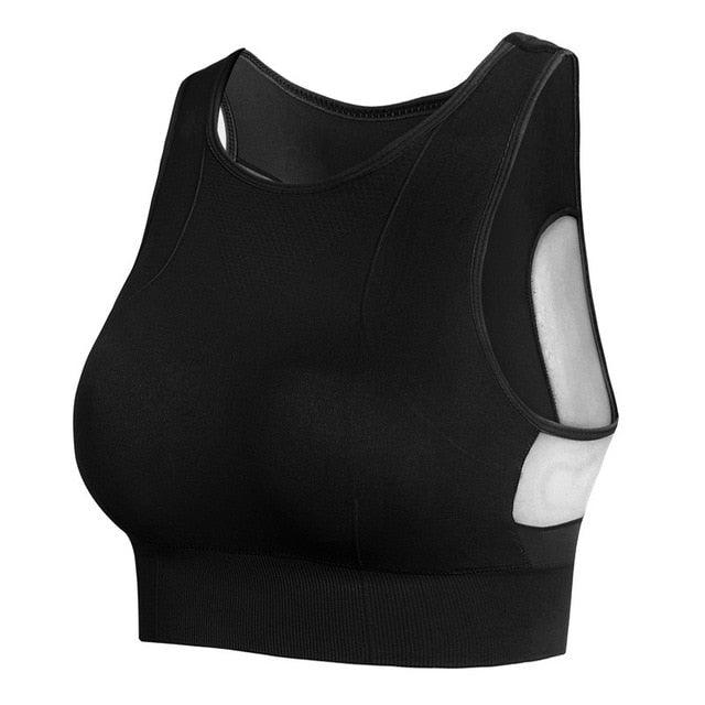Women's Seamless High Impact Sports Bra - Removable Cups - High Support Workout Yoga Bra (BAP)(F24)
