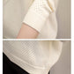 Chic Women's V-neck Sweater - Head Loose - New Fashion Long Sleeved Knit Women's Top (TB8C)(F23)