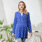 Women's V-neck Long Sleeve Small Flower Print Maternity T-shirts - Casual Maternity Clothing (Z1)(F4)