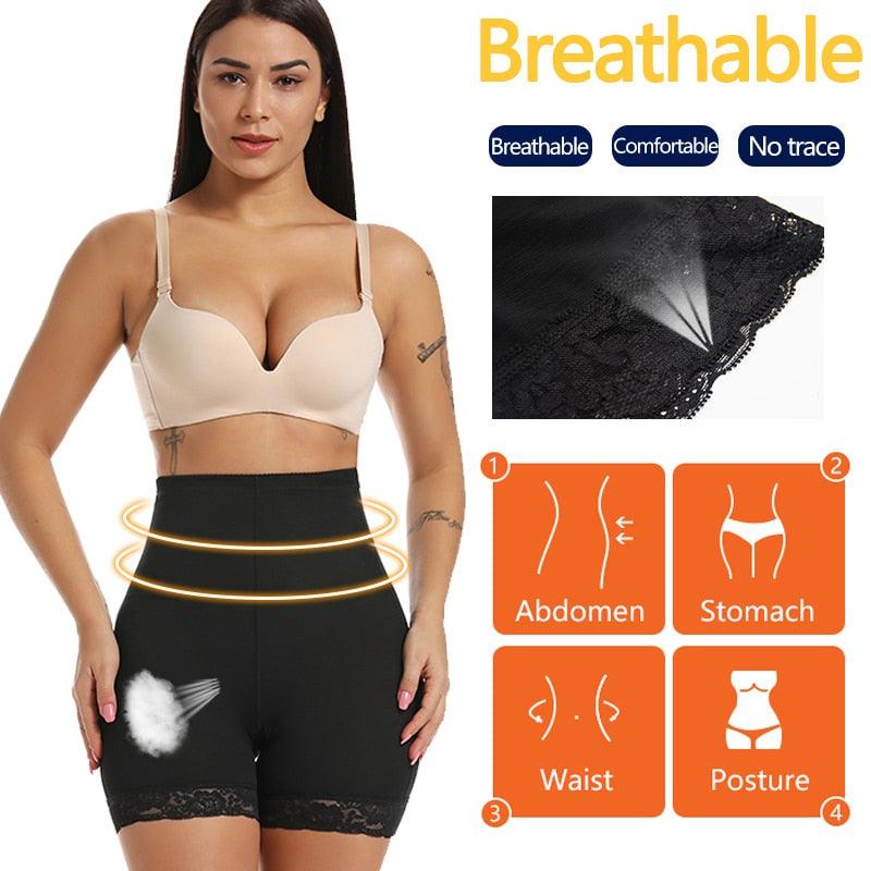 Womens Padded Butt Lifter Underwear Body Shaper Hip Enhancer Shapewear  Shorts Seamless Lace Breathable Booty Panty Nude