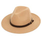Wool Shallow Warm Adjustable Fashion Hats - Unisex Belt Buckle Hat - Classic Bowler Jazz (D17)(MA3)