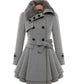 Great Woolen Jackets - Winter Coats Solid Female Warm Outwears - Fashion Double Breasted Wool Jackets - 5XL Lady Plus Size (TB8B)(TB8A)(TP3)(F20)(F23)