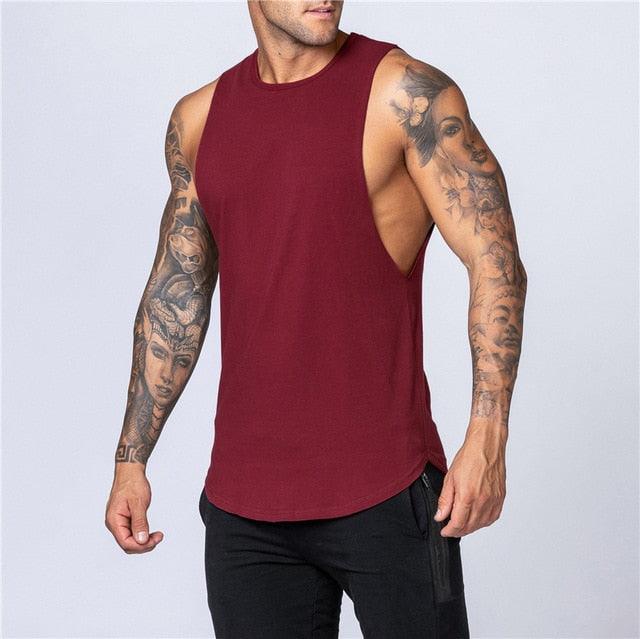 Men's Tank Top Vest Muscle Sleeveless Sportswear Shirt (TM7)(F101)(F8)