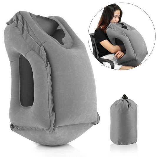 Inflatable Travel Pillow Air Soft Cushion - Trip Portable Innovative Products Body Back Support - Portable Blow Neck Pillow (D79)(6LT1)