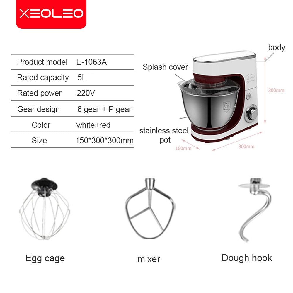 Great 5L Planetary Mixer - Dough mixer Kneading Machine - Food Mixer Chef Electric Cake/Cream/Egg Beater Stand Mixer (H1)(1U59)(F59)