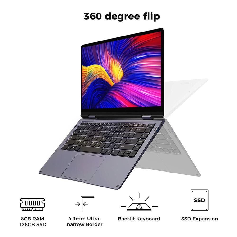 14.1inch Laptop PhilBook Max Window10 Intel Atom E3950 Quad Core 8GB 128GB Touchscreen Computer with Backlit Keyboard (TL1)(1U51)