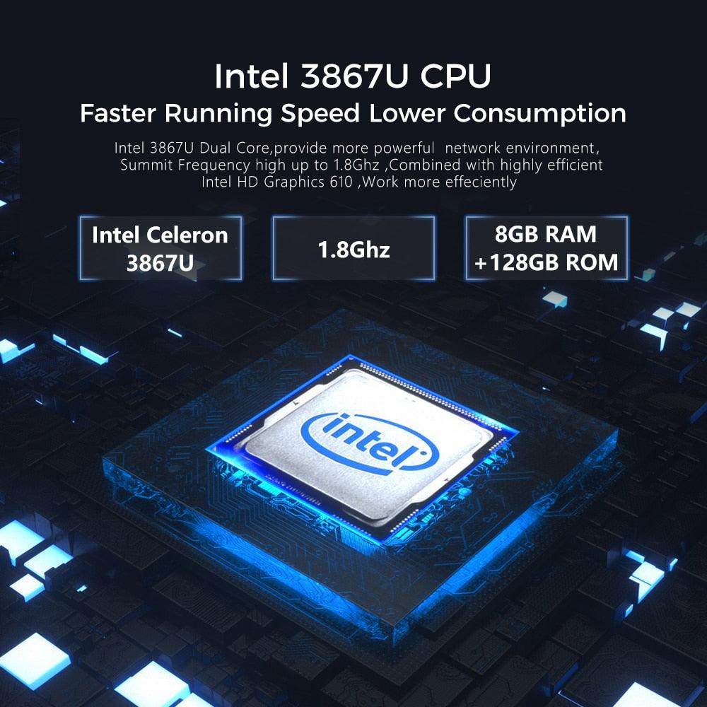 Tour Pro Laptop 12.5 inch Intel 3867U Dual Core Rose Gold Notebook 8GB RAM 128GB ROM Lightweight Computer for Business (TL1)(1U51)