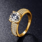Super Gorgeous Cubic Zirconia Wedding/Engagement Rings - Women 18K Gold Color Women's Ring Fine Jewelry (D81)(7JW)(9JW)