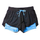 Great Yoga Shorts - Gym Sport Shorts - Running Summer Double Layer Shorts - Women Skinny Fitness Pants (BAP)(F24)