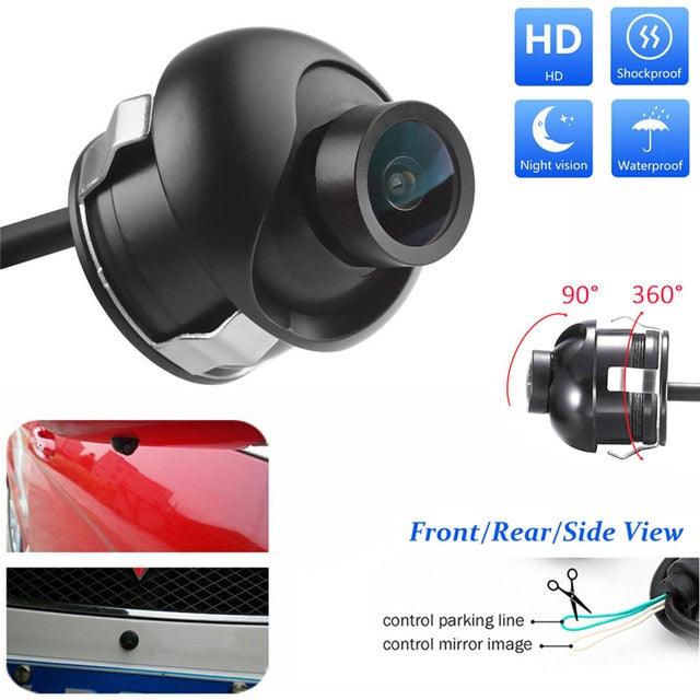 Car Front Side Rear View Reverse/Forward Camera Waterproof HD Distance Scale Lines for Auto Parking Sensor System (CT3)(F60)