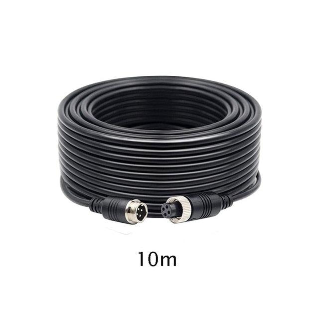 Heavy Duty 4 Pin/RCA Vehicle Rear/Side View Camera Extension Cable For Truck RV Bus Trailer IR Night Vision Waterproof (D60)(CT3)