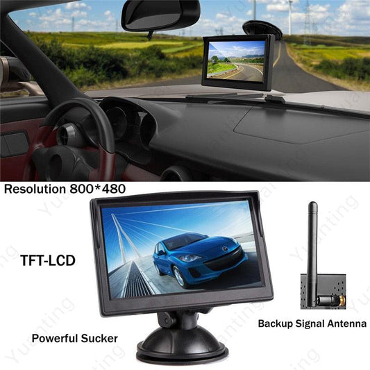 Waterproof Built-in Wireless License Plate Rear View Car Reverse Backup Parking Camera (CT3)(F60)
