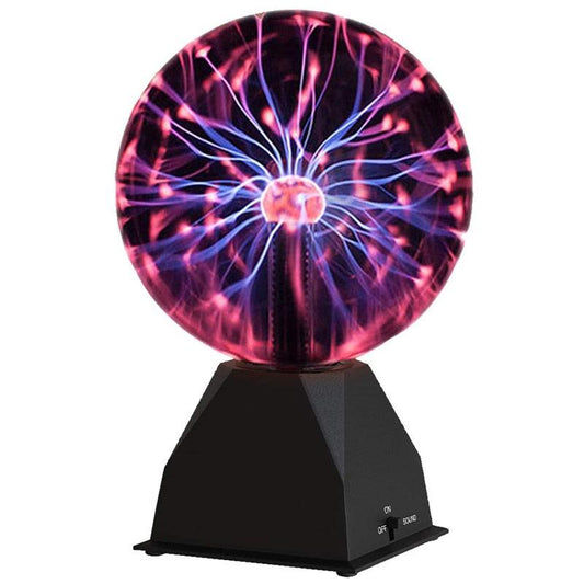 Plasma Ball Glass Touch Sensitive USB/Battery Powered Novelty Science Thunder Lightning (LL4)(1U58)