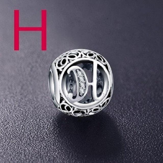 Trending Zircon Name Initial Letter Necklace Pendant Accessories - A-Z Combination Name (2U81)