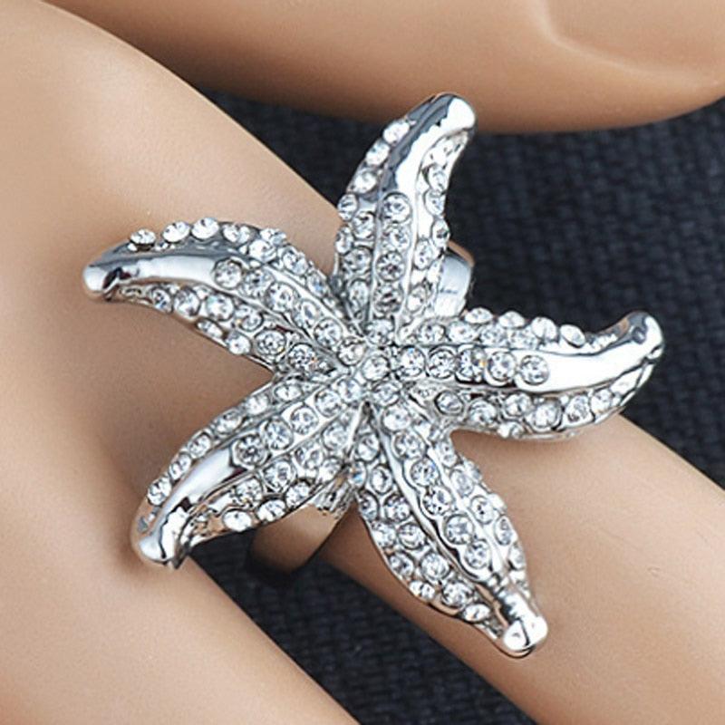 Cute Trending Jewelry High Quality Rhinestone Crystal Rings - Party Gifts Fine Women Rings (7JW)(F81)