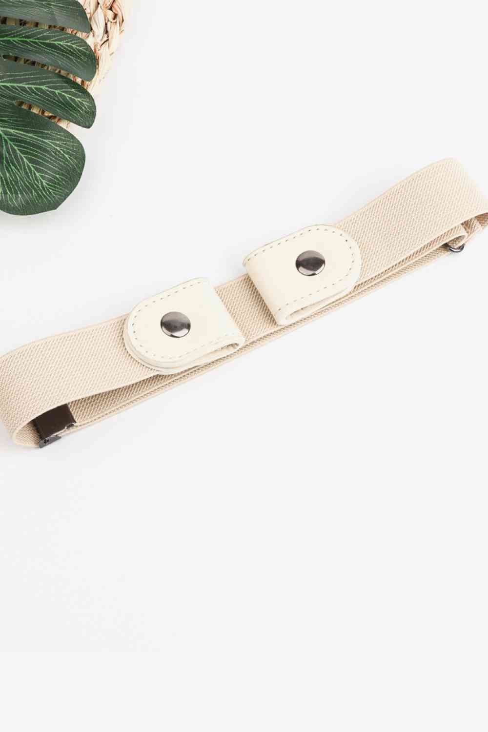 PU Elastic Snap Closure Belt (BFD) T - Deals DejaVu