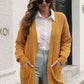 Open Front Longline Cardigan with Pockets