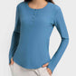 Round Neck Long Sleeve Sport Top