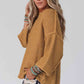 Round Neck Dropped Shoulder Sweater