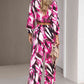 Printed Cropped Top and Pants Set