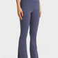 Elastic Waist Flare Yoga Pants