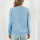 Openwork V-Neck Sweater