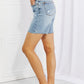Judy Blue Hallie Mid-Length Denim Patch Shorts (TBL2) T