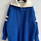 Ribbed Two-Tone Half Zip Sweater - Deals DejaVu