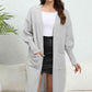 Open Front Dropped Shoulder Cardigan - Deals DejaVu