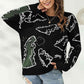 Dinosaur Print Pullover Sweater
