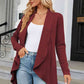 Open Front Long Sleeve Cardigan - Deals DejaVu