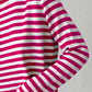 Striped Round Neck Long Sleeve Sweater - Deals DejaVu