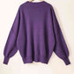 Round Neck Slit Sweater