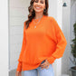 Round Neck Long Sleeve Sweater