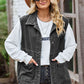 Button Front Sleeveless Denim Jacket - Deals DejaVu