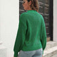 Dropped Shoulder Rib-Knit Sweater