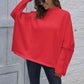 Loose Hem Plain Sweater - Deals DejaVu