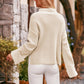 Mock Neck Drop Shoulder Sweater - Deals DejaVu