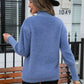Turtle Neck Long Sleeve Pullover Sweater