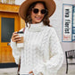 Turtle Neck Cable-Knit Sweater