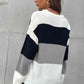 Longing For Fall Color Block Sweater